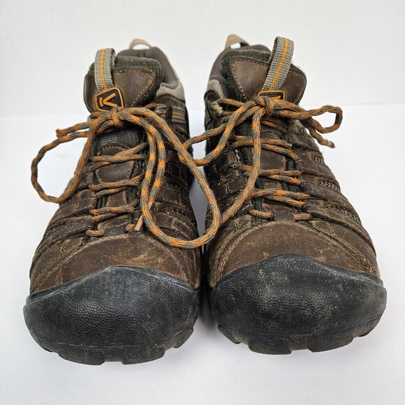 KEEN Voyageur Brown Leather Low Height Lace Up Hiking Shoe 9 1258-BOIG main image 9